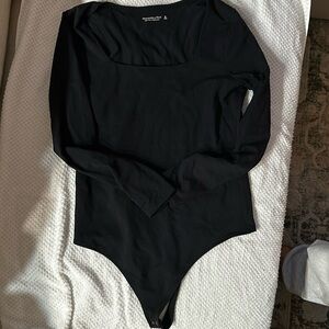 Abercrombie black long sleeve bodysuit